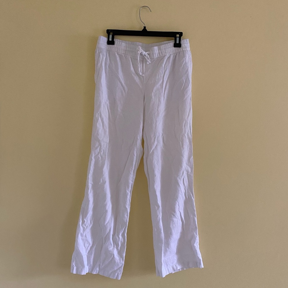 Old Navy White Linen pants